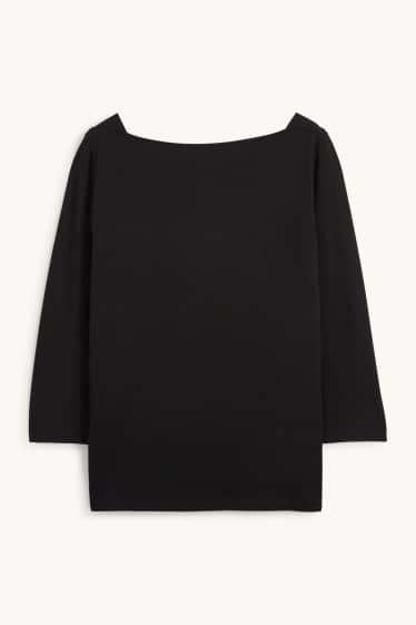Dona - Samarreta de màniga llarga  - negre