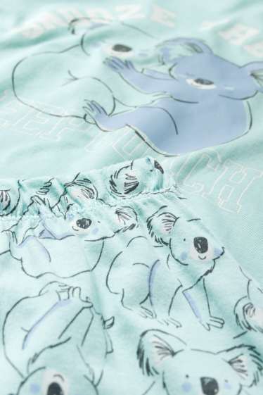 Children Girls - Koala - pyjamas - 2 piece - mint green