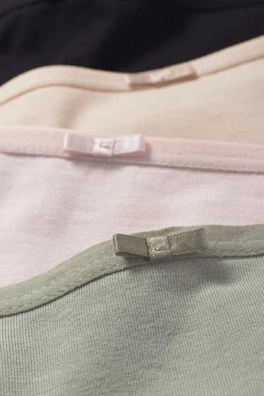 Dames - Set van 4 - slip - zwart