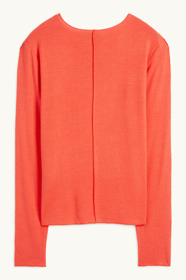 Mujer - Camiseta de manga larga - naranja oscuro