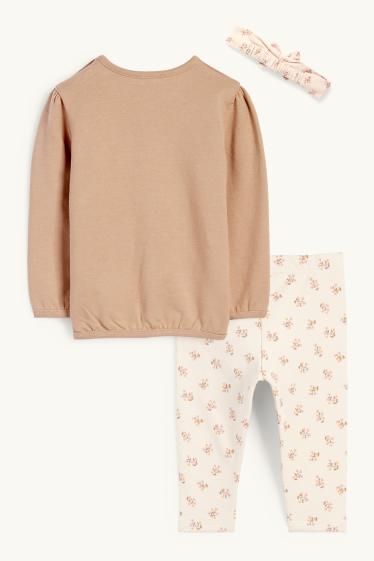 Baby Mädchen - Bambi - Baby-Outfit - 3 teilig - braun