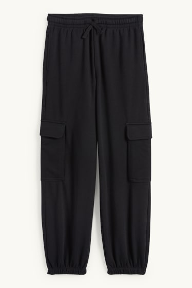 Enfants filles - Pantalon de jogging cargo - noir