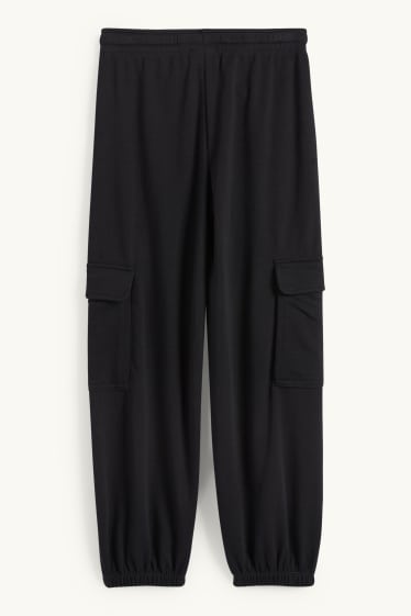 Enfants filles - Pantalon de jogging cargo - noir
