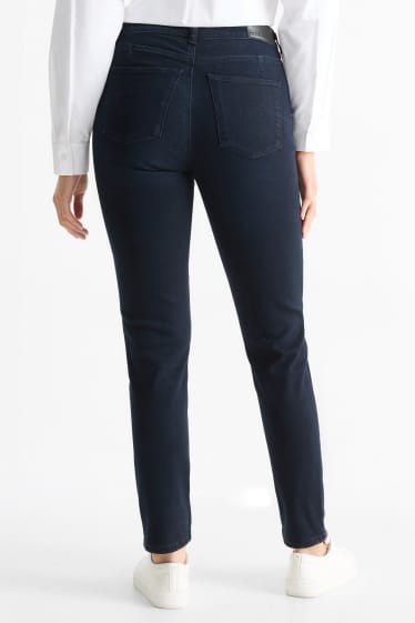 Femmes - Slim jean - mid waist - shaping jean - LYCRA® - bleu foncé