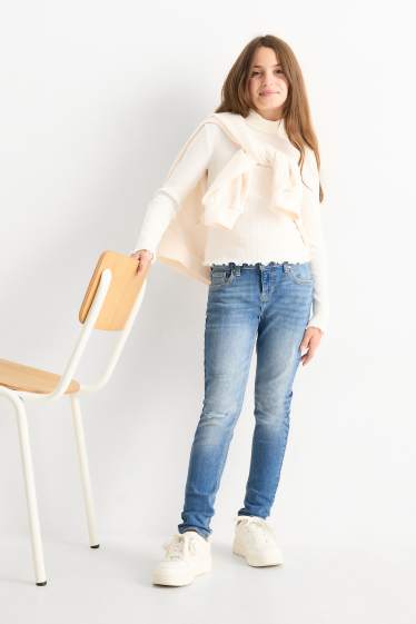 Children Girls - Skinny jeans - denim-light blue