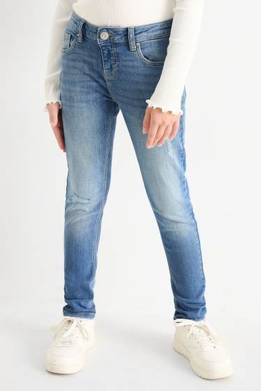 Children Girls - Skinny jeans - denim-light blue