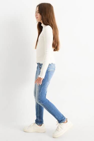 Children Girls - Skinny jeans - denim-light blue