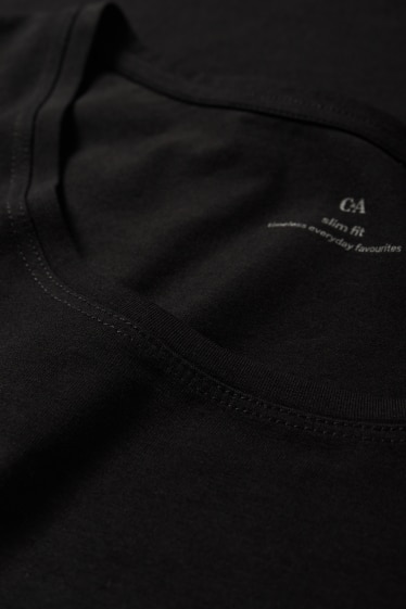 Dona - Paquet de 3 - samarreta de màniga curta  - negre