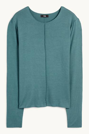 Femmes - Haut à manches longues - turquoise