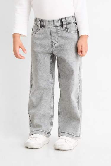 Bambine - Jeans a gamba larga - jeans grigio chiaro