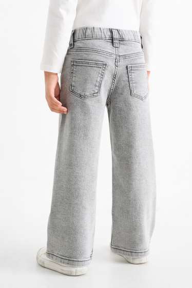 Bambine - Jeans a gamba larga - jeans grigio chiaro
