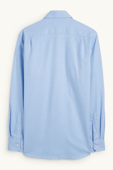 Home - Camisa formal - regular fit - cutaway - fàcil de planxar - blau clar
