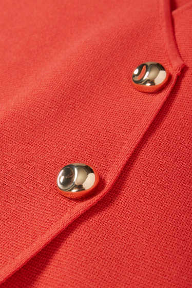 Damen - Strick-Weste - dunkelorange