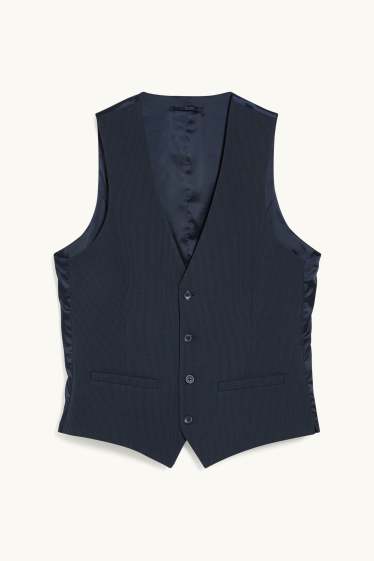 Uomo - Gilè coordinabile - slim fit - Flex - LYCRA® - Mix & Match - blu scuro