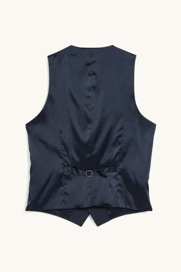 Uomo - Gilè coordinabile - slim fit - Flex - LYCRA® - Mix & Match - blu scuro
