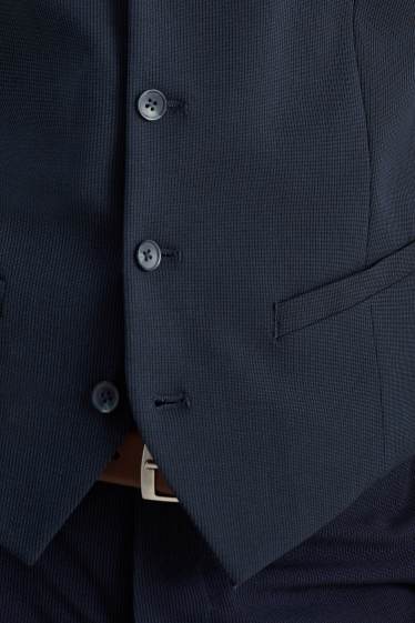 Uomo - Gilè coordinabile - slim fit - Flex - LYCRA® - Mix & Match - blu scuro