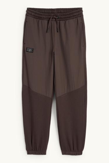 Kinder Buben - Jogginghose - dunkelbraun