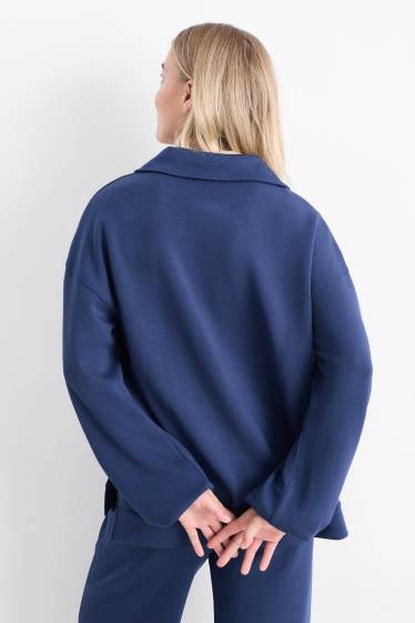 Kobiety - Bluza typu basic - ciemnoniebieski