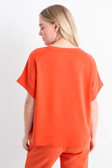 Damen - T-Shirt - dunkelorange