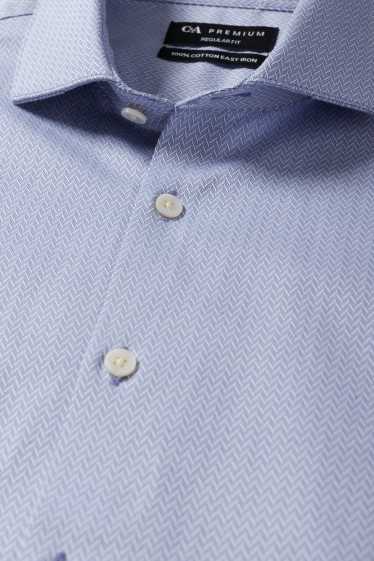 Home - Camisa formal - regular fit - cutaway - fàcil de planxar - blau clar