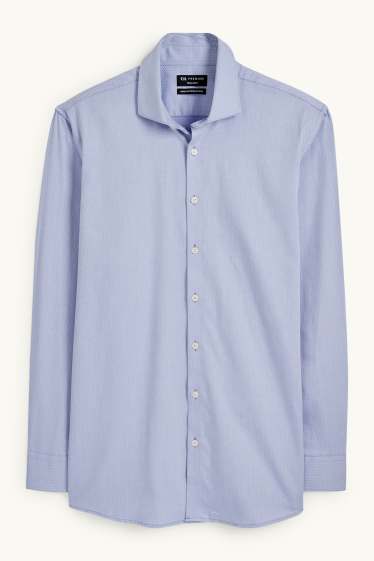 Home - Camisa formal - regular fit - cutaway - fàcil de planxar - blau clar