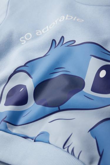 Enfants filles - Lilo & Stitch - sweat - bleu clair