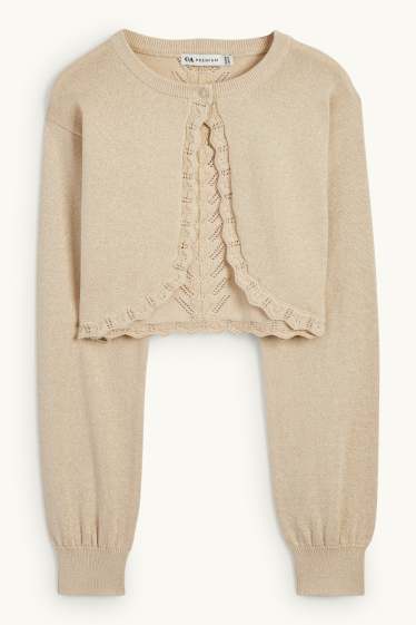 Kinder Mädchen - Bolero - beige