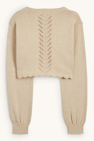 Kinder Mädchen - Bolero - beige