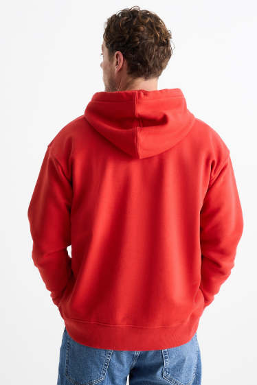 Men - Hoodie - dark red