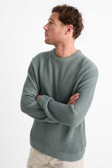 Home - Jersei - de canalé - verd