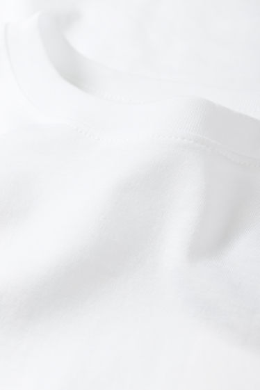 Hommes - Lot de 5 - T-shirts - regular fit - blanc