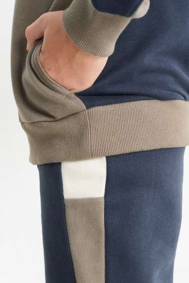 Děti - chlapci - Gaming - souprava - mikina s kapucí a teplákové kalhoty - 2dílná - tmavomodrá