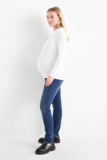 Damen - Umstandsjeans - Slim Jeans - jeansblau