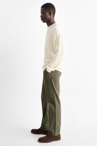 Hommes - Chino - regular fit - vert