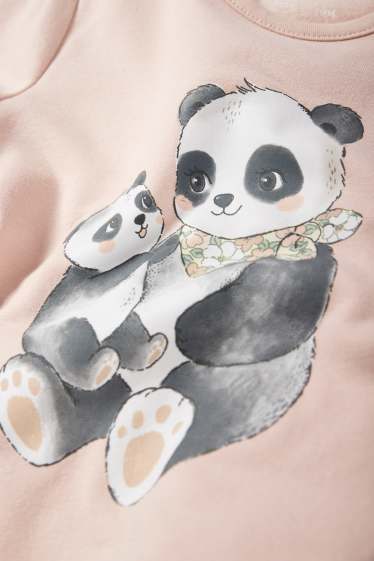 Bébés filles - Panda - sweat bébé - rose