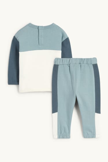 Baby: jongens - Bugs bunny - babyoutfit - 2-delig - turquoise