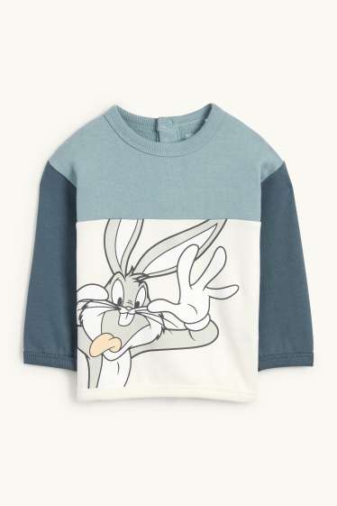 Baby: jongens - Bugs bunny - babyoutfit - 2-delig - turquoise