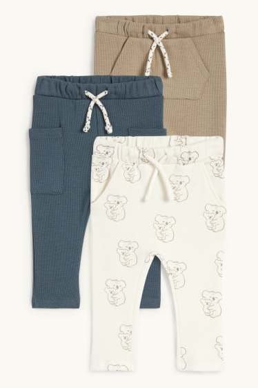 Nadó nen - Paquet de 3 - coala - pantalons de xandall per a nadó - caqui