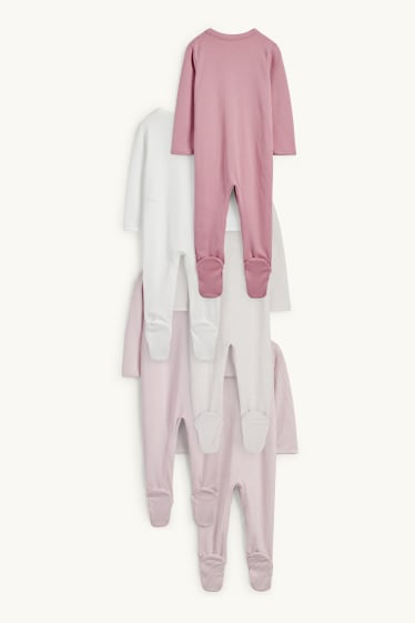Bébés filles - Lot de 5 - pyjamas bébé - rose foncé