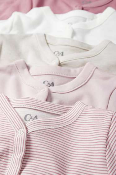 Bébés filles - Lot de 5 - pyjamas bébé - rose foncé