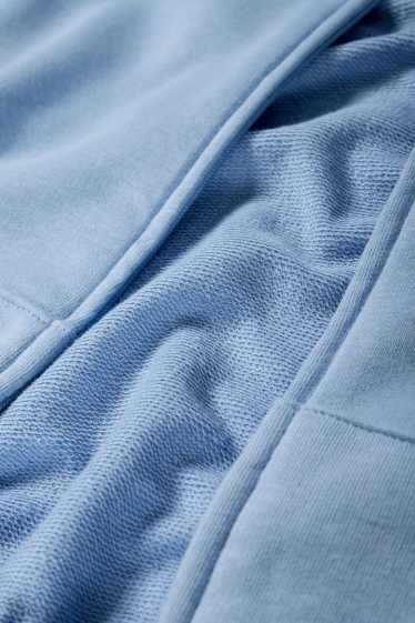 Kinder Mädchen - Herz - Sweatjacke mit Kapuze - hellblau