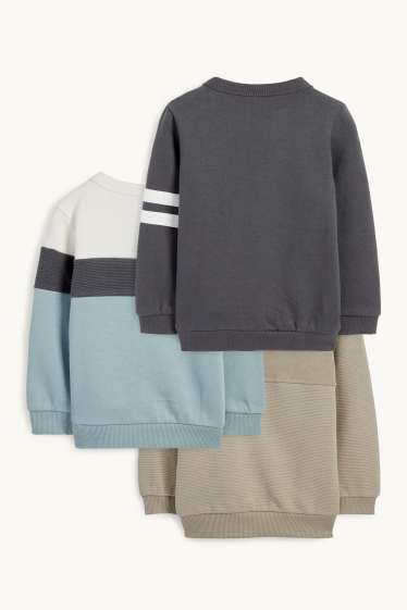 Bébés garçons - Lot de 3 - sweat bébé - turquoise