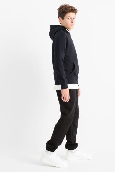 Kinder Jungen - Multipack 2er - Skater - Jogginghose - grau / schwarz