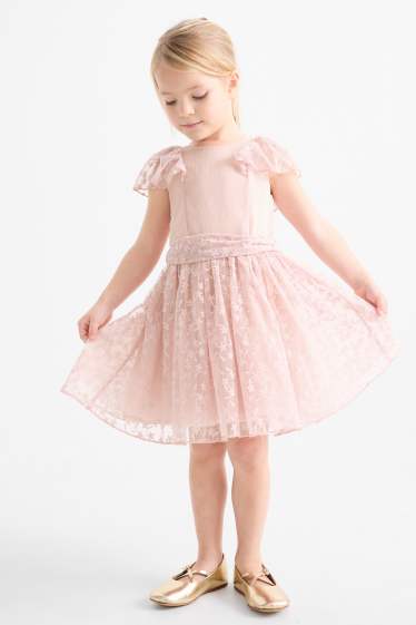 Bambine - Vestito - a fiori - rosa