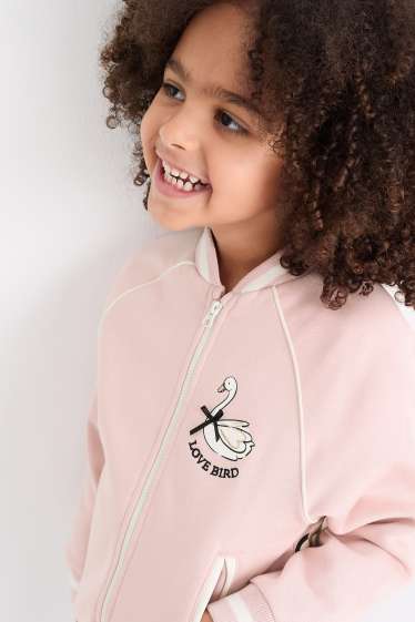 Enfants filles - Cycle - veste campus - rose