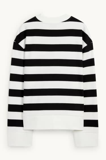 Dona - Dessuadora - de ratlles - negre/blanc