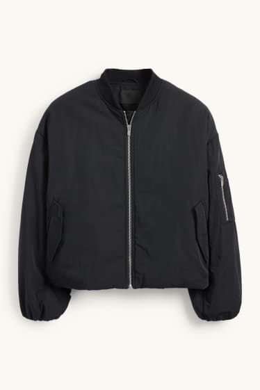 Femmes - Blouson aviateur - effet déperlant - noir