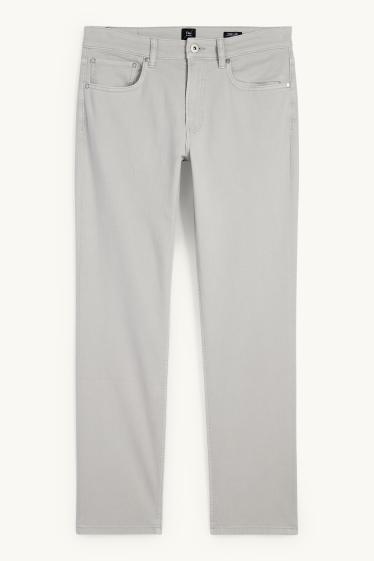 Herren - Hose - Slim Fit - Flex - LYCRA® - grau