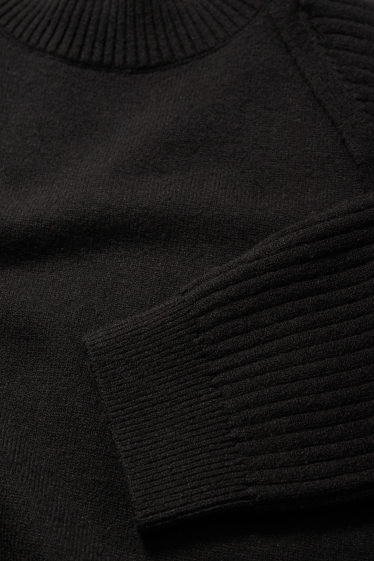 Damen - Set - Strick-Top und Bolero - 2 teilig - schwarz