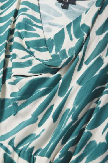 Femmes - Robe en viscose - à motif - vert